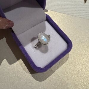 Moonstone on 925 silver setting

Adjustable